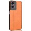 For Motorola Moto E14 4G Case Stitching Line Leather+PC+TPU Hybrid Phone Cover