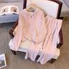 Women's Fall Sports Set: Casual Hooded Sweatshirt Jacket + Slimming Pants Solid-Color Two-Piece Set