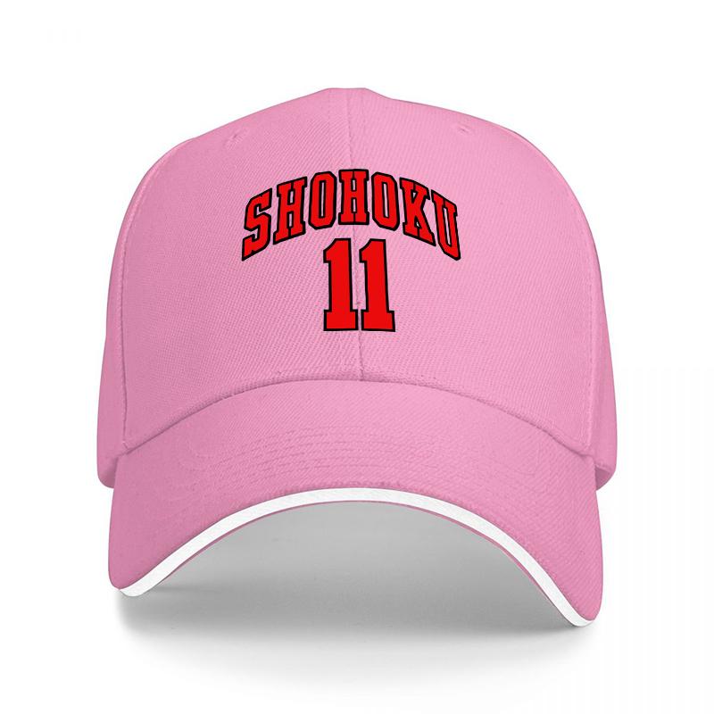 SHOHOKU BASEBALL CAP BLACK RED EMBROIDERY CLASSIC SPORTS HAT Unisex Women FASHION ACCESSORY OUTDOOR STYLE
