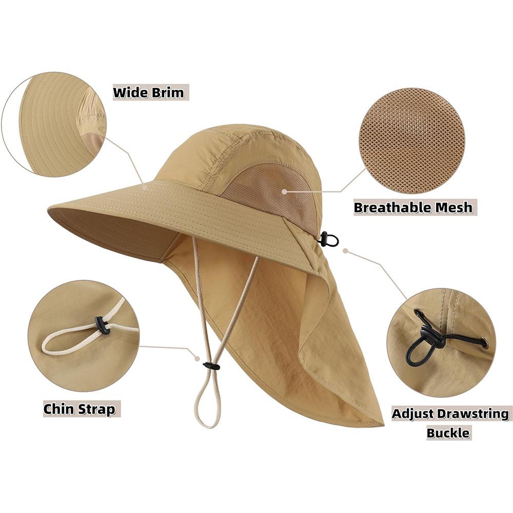 Sun Hats for Men and Women Quick Dry Outdoor Sun Protection UPF50+ Lightweight Fishing Hat