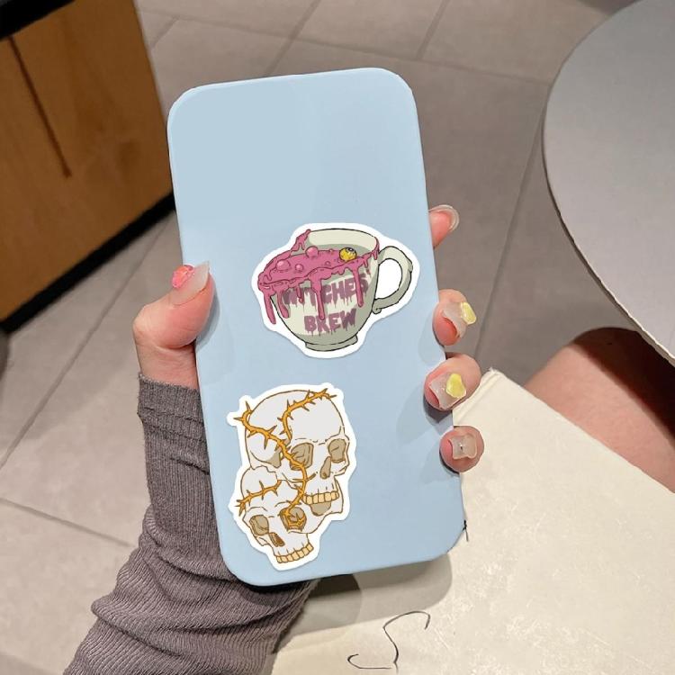 50PCS Witch Design Stickers Waterproof PVC Material For Personalizing Devices Books Accessories Easy Apply Remove
