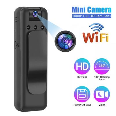 1080P HD Mini-Kamera WiFi Infrarot Nachtsicht Body Cam Bewegungserkennung Kamera Digitaler Videorekorder Überwachungs-Camcorder