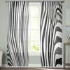 Perdele din voal cu dungi albe și negre din zebră pentru tratarea ferestrelor din camera de zi Perdele transparente pentru dormitor draperii de bucătărie