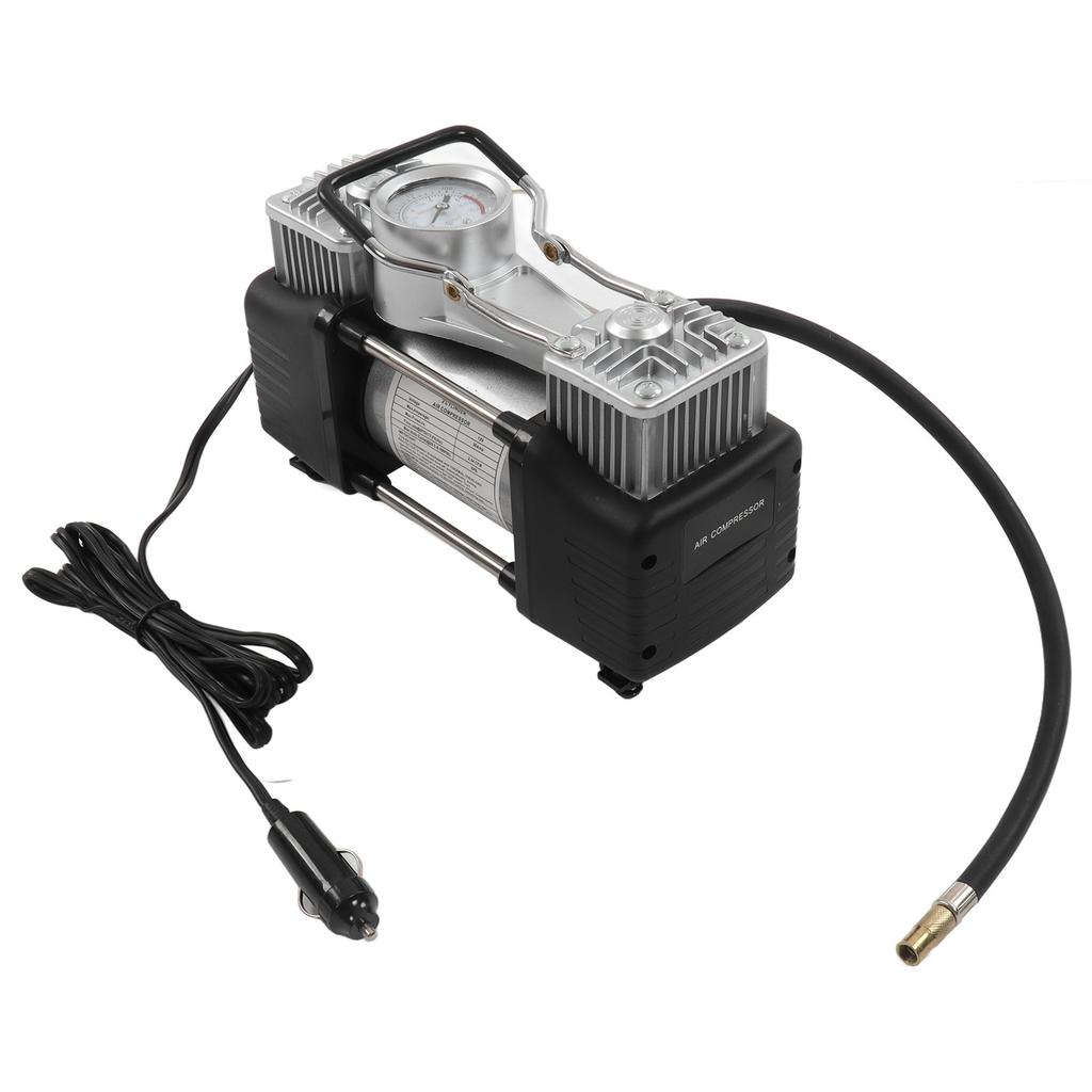 Tragbarer Reifenfüller 150PSI Doppelzylinder 180W Luftkompressorpumpe für Automobil DC 12V