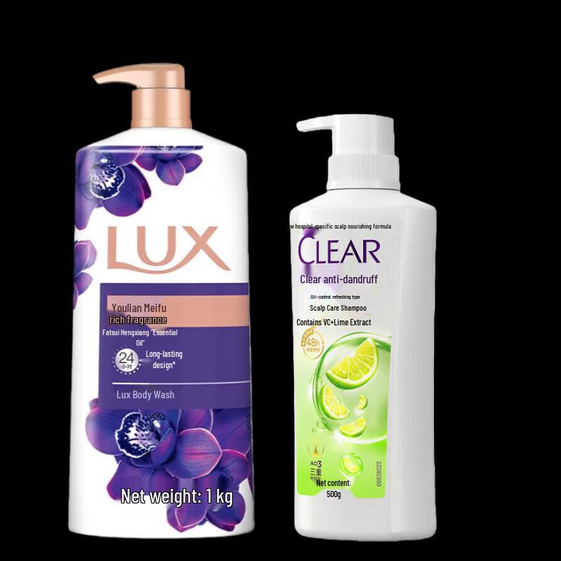 

Clear Scalp Anti-Dandruff Shampoo & Lux Body Wash Combo Set