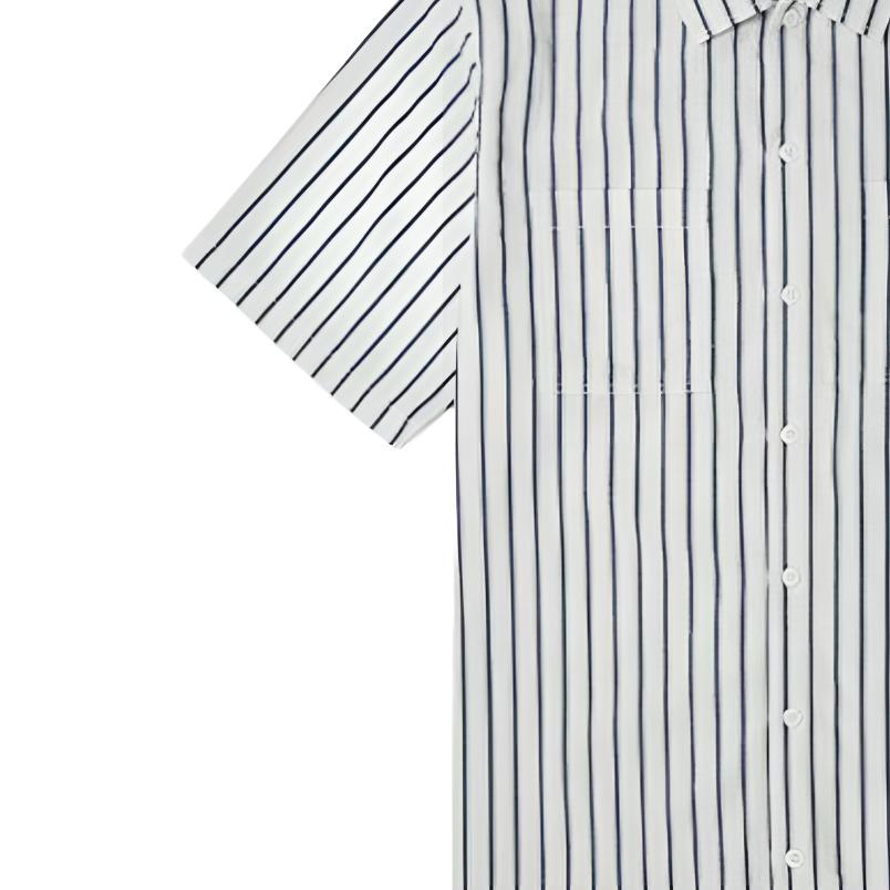 Vans Logo Striped Pattern Polo Shirt Men Shirts White VN0A5KMGZFJ