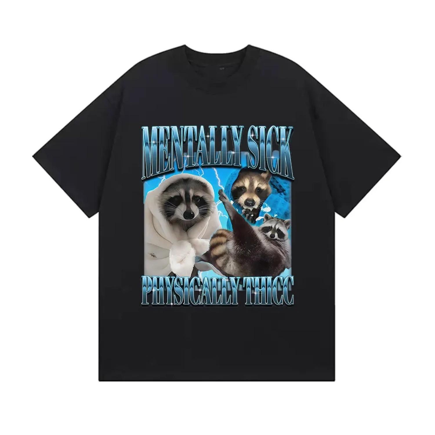 

Funny tally Sick Physically Thicc Meme Graphic T Shirts Humor Style Cotton T-shirts Summer O-Neck Short Sleeve Tees S чёрный