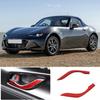 Red Carbon Fiber Interior Door Handle Strip Sticker For Mazda MX-5 Miata 2016-23