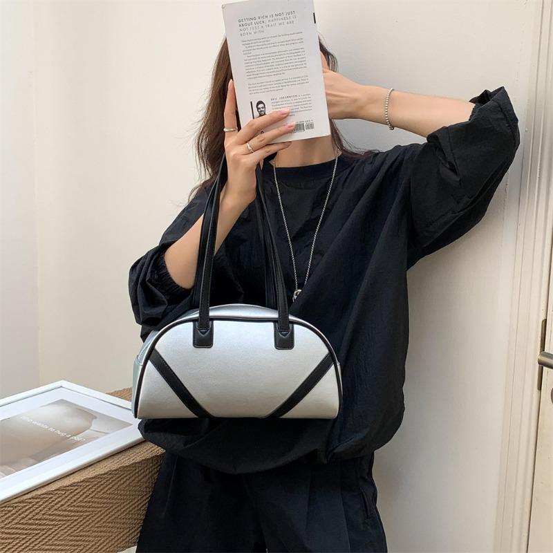 Underarm bag women's niche design contrasting color splicing portable shoulder bag women's new commuter women's bag