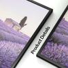 Wall Art Canvas Painting Purple Lavender Field Reed Girl House Bike Living Room Decoration Posters And Prints Home Wall Pictures