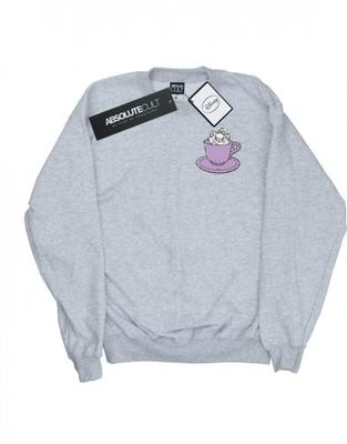 Girls Aristocats Marie In Cup Breast Print Sweatshirt