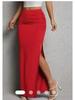 Spring/Summer High Waist Pleated Slit Midi Skirt - Women's Elegant Solid Color