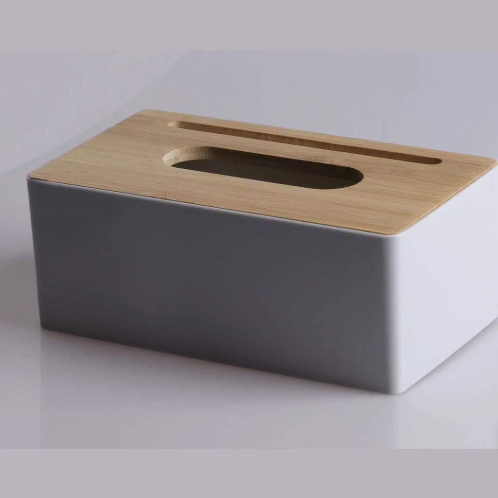 High Quality Tissue Box Napkin Holder Case Paper Box Container Bamboo Cover Solid Wood El Storage Box Home Table Decoration