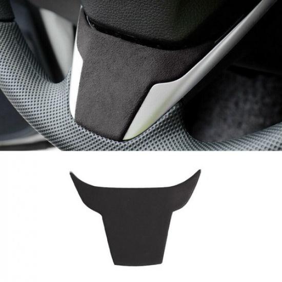Steering Wheel Strip Panel Cover Trim For Honda Civic 10th 2016- Black Suede