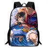 One Piece 15 Inch Front Pocket Backpack for Boys Girls Best Gifts Lightweight Durable Cartoon School Bookbag for Children Travel