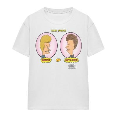 Beavis & Butthead Unisex Volwassen Hoofden in Ovalen T-shirt