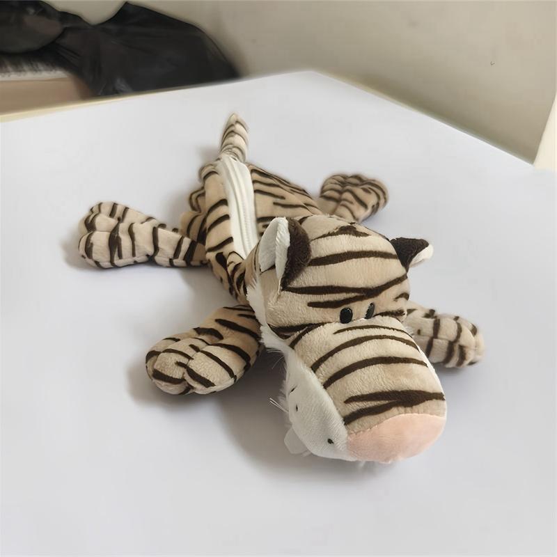 Cartoon Dier Olifant Leeuw Capibara Pluche Etui Voor Kind Grote Capaciteit Benodigdheden Schrijfwaren Opbergtas Voor Kind Cadeau (as the picture,26cm)