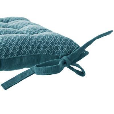 CHAIR CUSHION, Square, 38cm, Blue, Cotton