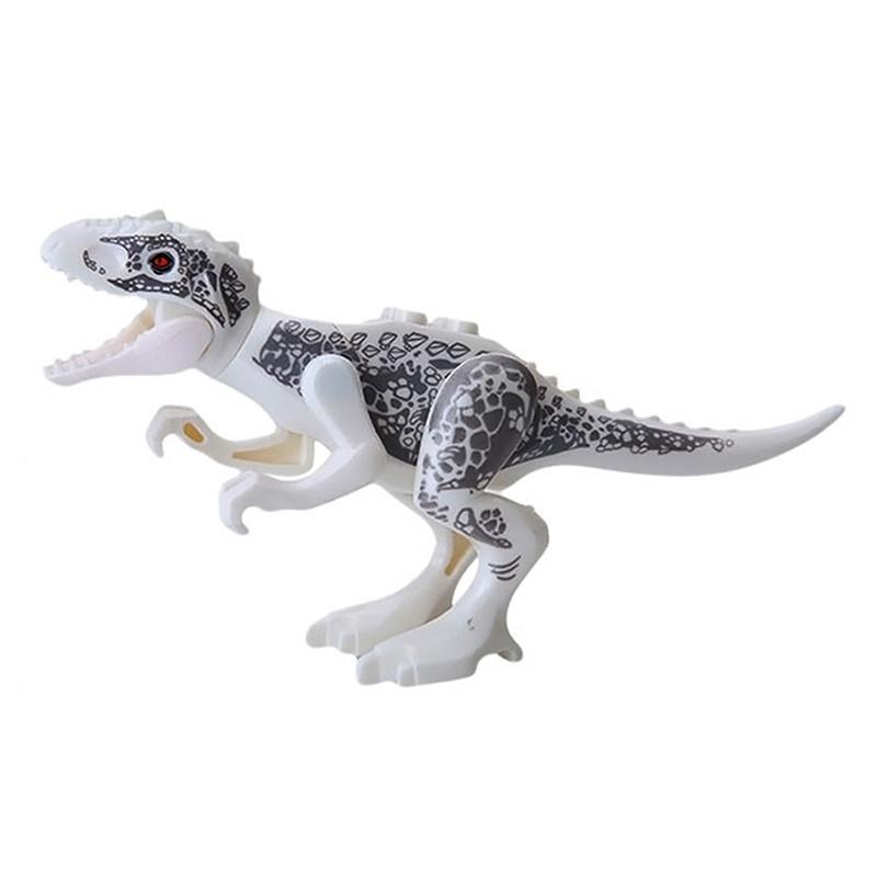 8x Światowe Dinozaury Klocki Budowlane Indominus Pteranodon Raptor Zabawka Dinozaur Klocki Budowlane