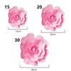 Simulation Pe Foam Flat Bottom Giant Rose Flowers Wall Wedding Background Diy Party Faux Flower Decoration Home Fake Flore Heads