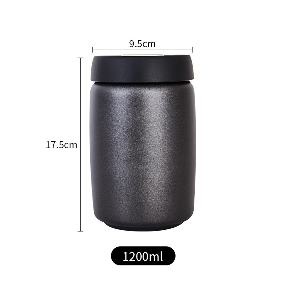 Stainless Steel Coffee Beans Vacuum Sealed Jug 400 800 1200ml Keep Fresh Coffee Vacuum Canister Large Capacity Sealed Tank