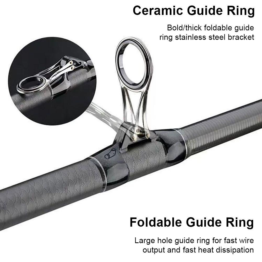 1Pcs Stainless Steel Fishing Rod Pole Line Guides Folding Guide Ring Wearproof Eye Ring Fishing Tackle Accessories Durable