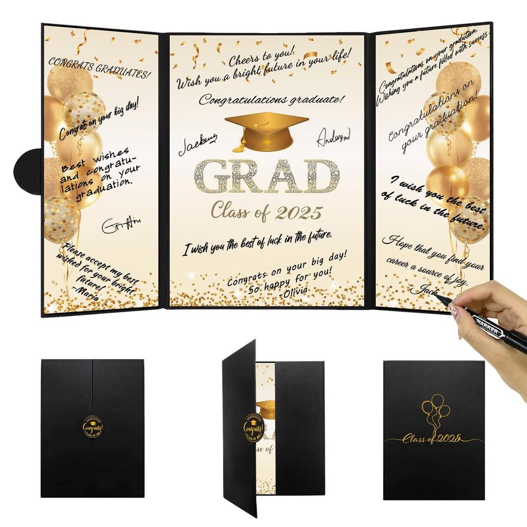Graduate Congratulations Message Book, Suitable For Men And Women Happy Graduation Gift Congratulations Graduation Party Card