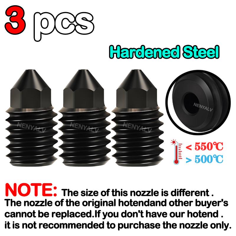For Bambu Lab A1 Mini Hotend Kit with 0.2/0.4/0.6/0.8mm Hardened Steel Nozzle For Lab A1 Replace Hotend Kit For Bambu Hotend Kit