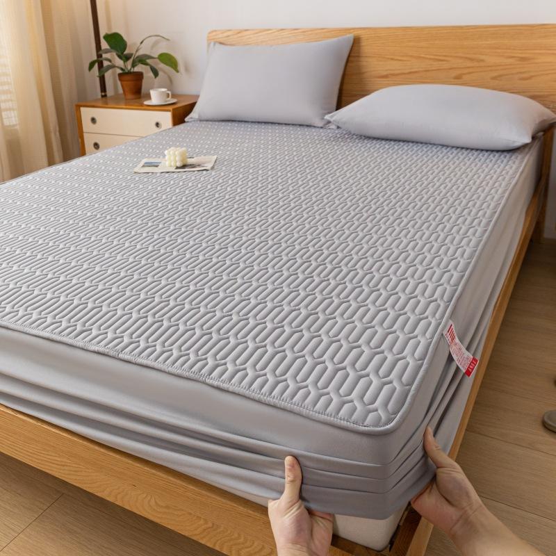 Cotton Waterproof Quilted Bedspread Mattress Protector Dust Cover Single Bed Sheet For Mattress Protection