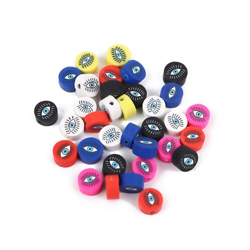 Diy Polymer Clay Soft Ceramic Beads, Round Soft Ceramic Beads Handmade Jewelry Accessories