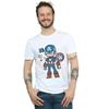 Marvel Mens Captain America Sketch T-Shirt