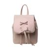 Bow double shoulder small bag women's new trendy fashion backpack cute portable shoulder bag schoolbag