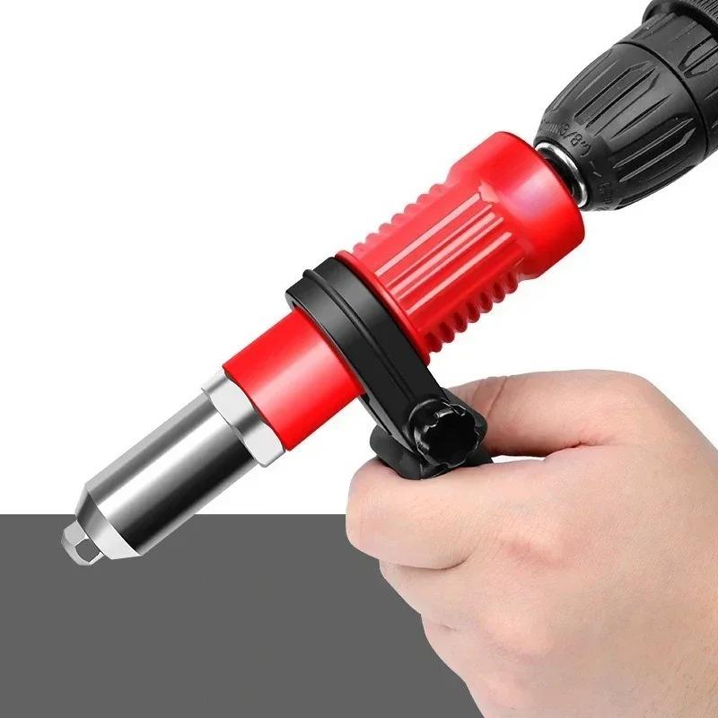 Electric Riveter Guns with Transfer Head Tools Accessories Pneumatic Core-pulling Riveter Electricians Special Rivet Nut Gun