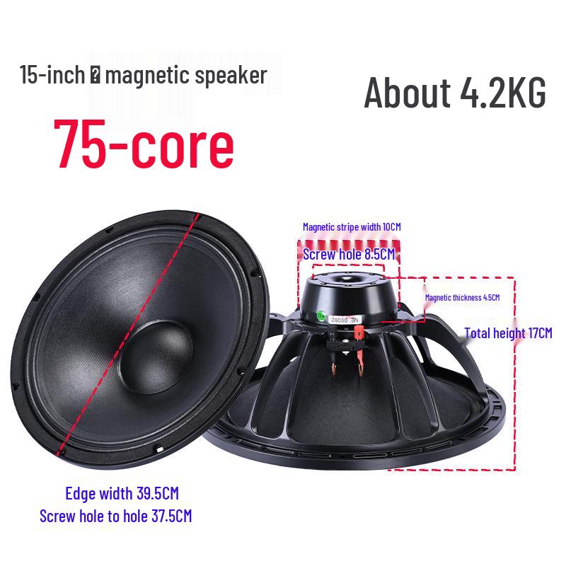 Professional 12" & 15" Full-Range Bass Stage Speaker for KTV