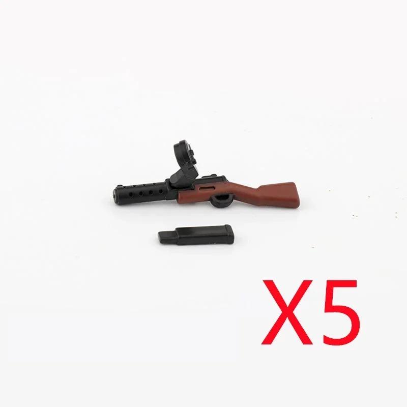 5 CM WWII Military Building Blocks American German Soviet Soldier Figures Weapons Accessories Guns Pistol Sniper Belt Mini Bricks MOC