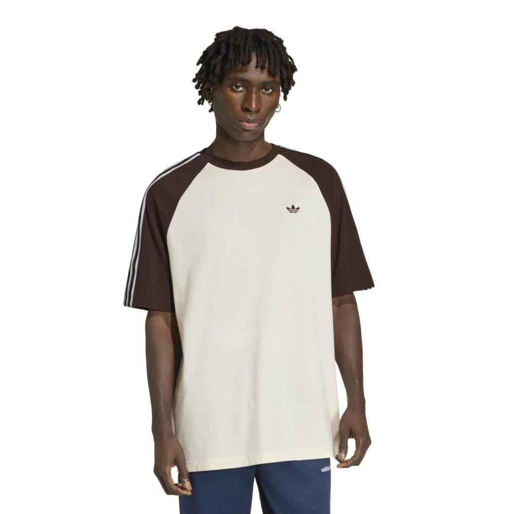 Adidas U Bc Футболка с контрастными манжетами и воротником Britcore Hz3830 Offwt Acoff XS