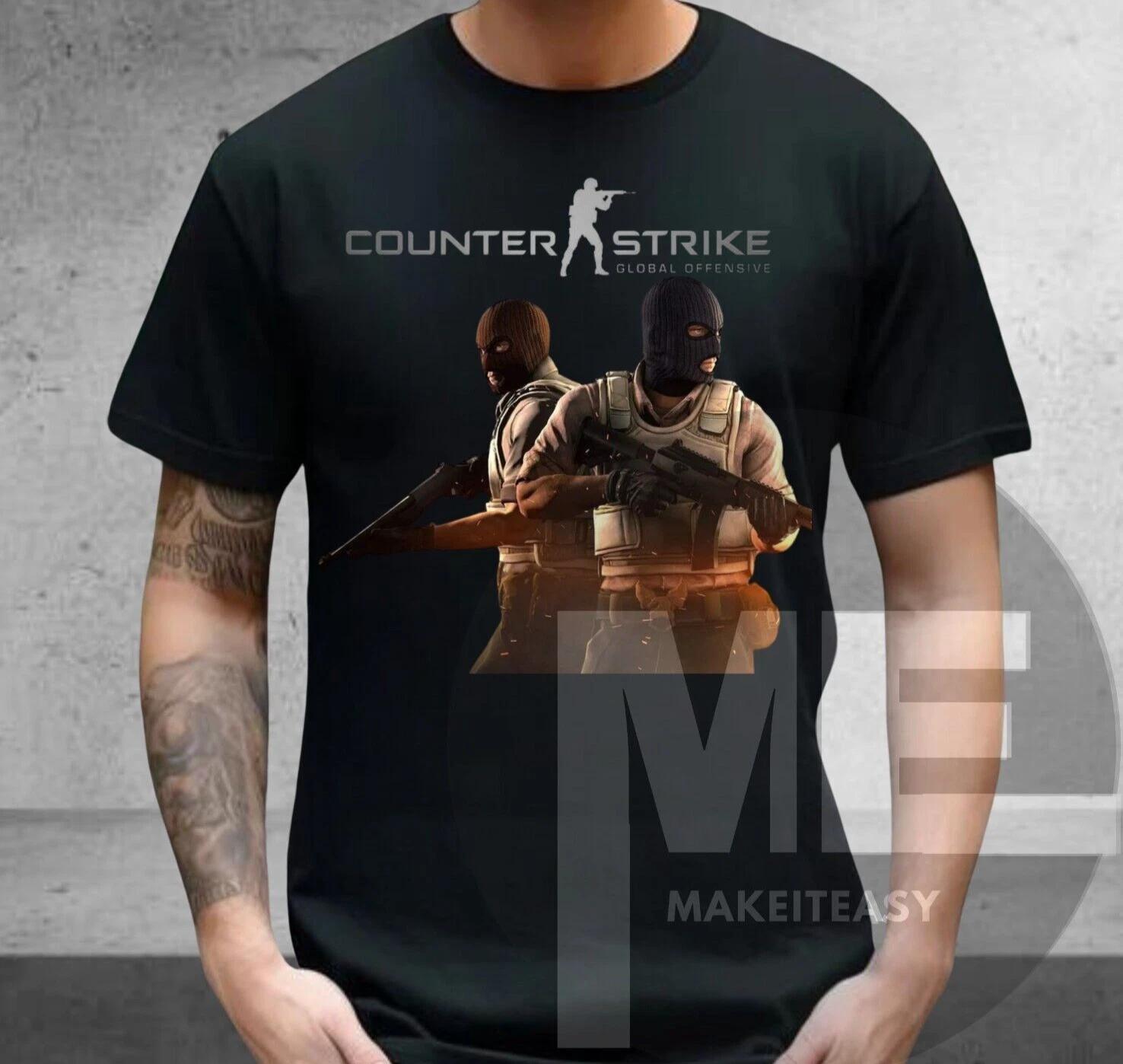 Men s and Women s T-shirts CSGO Counter Strike Global Offensive T-shirt Video Game Fan Tee Gift S