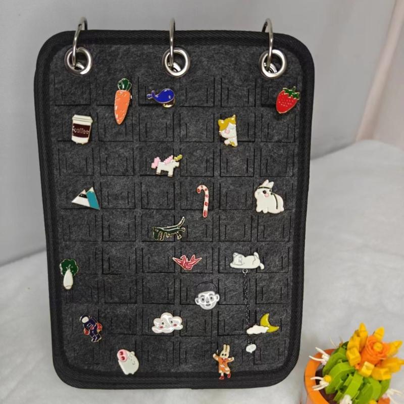 Fashionable Felt Jewelry Organizers Books Portable Travel Earring Necklace Rings Storage Case Jewelry Accessory