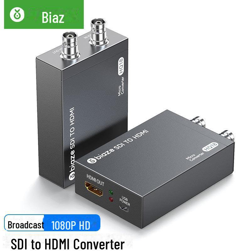 Biaz HDMI to AV Converter with USB Power – Digital HD to 3RCA (Red, White, Yellow) Audio and Video Cable