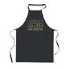 Kitchen Apron - Planetee - Black - Breton Print - Adjustable Thick Cotton