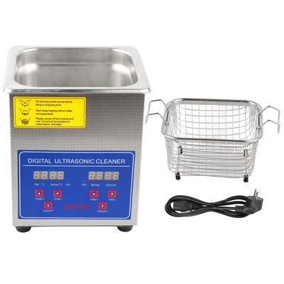 MH?010S 2L Edelstahl Digitaler Ultraschallreiniger Ultraschallbad Heizung Timer