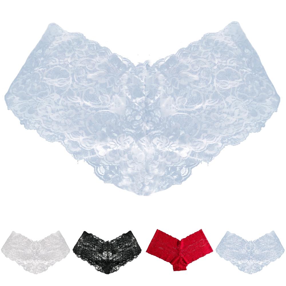 G-string Underwear Underpants Panties Ladies Lace See through High rise