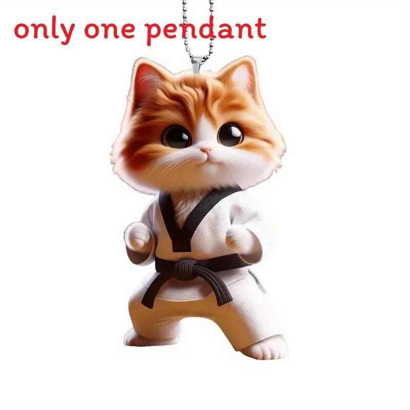 Kungfu Car Acrylic Pendant With Hanging Design For Automotive Interior Decor