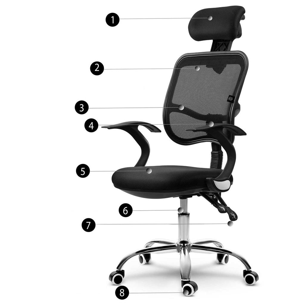 Sofotel Ryga Micro-Mesh Office Chair, Black