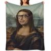 Mona Goldblum - Oil Painting Throw Blanket Plaid on the sofa Furry Luxury Thicken Single Blankets