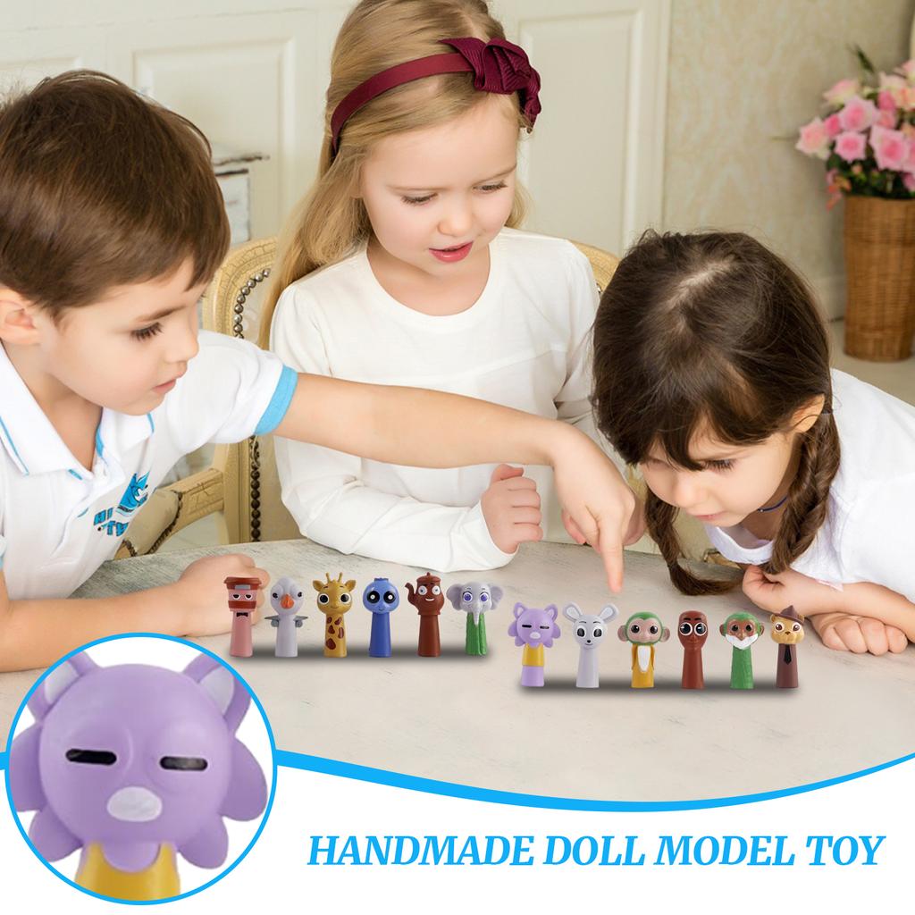 Wooden Stick Figurine Model Toys 24pcs