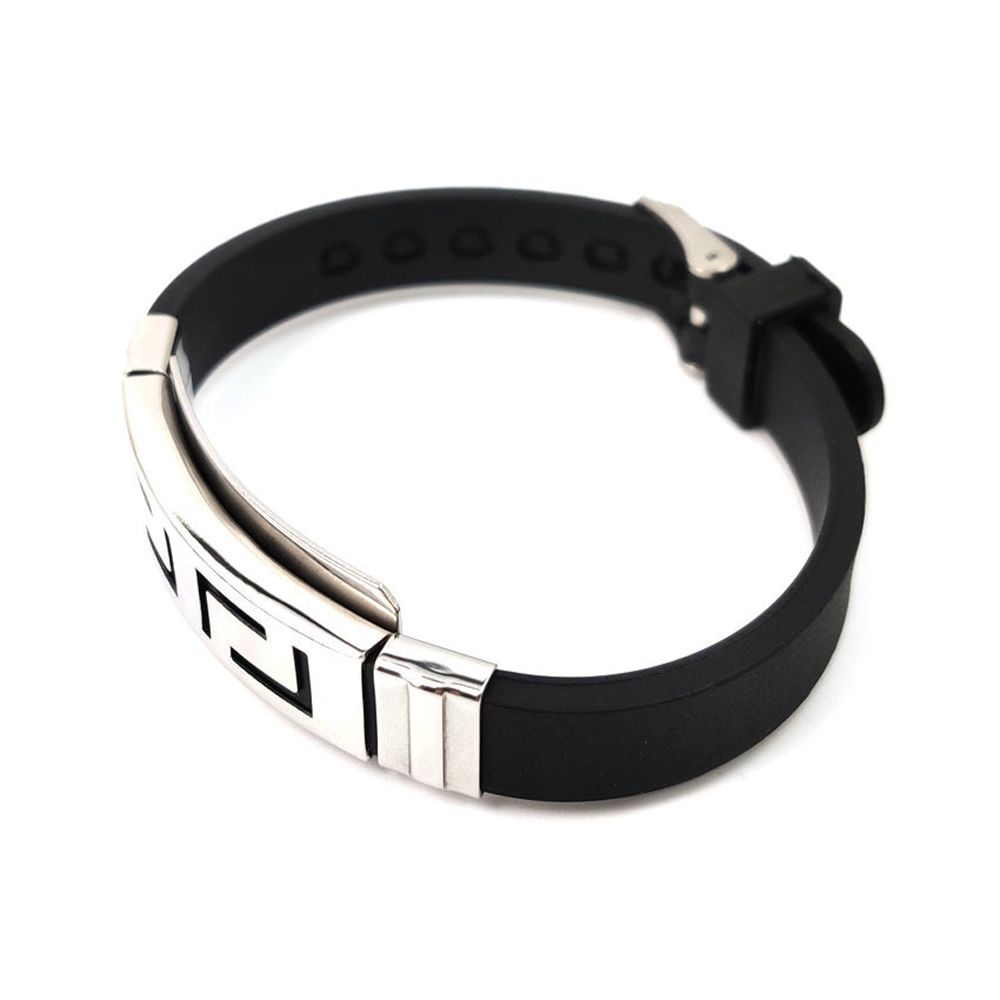 Hui Pattern Fashion Design Silicone Bracelet Jewelry Accessories Men Wristband Korean Hand Rope