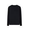 Anta Champion Outdoor Series Solid Color Round Neck Comfortable Breathable Versatile Long Sleeve T-Shirt Men Tops Basic-Black 152510415-3