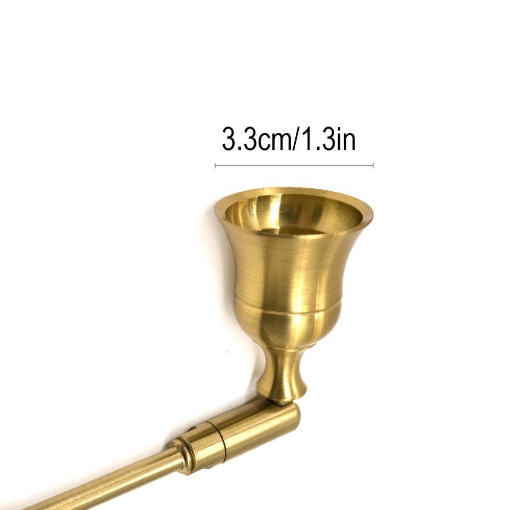 Multi-colored Metal Candle Snuffer Adjustable Bell Shape Candle Extinguisher Long Handle Safe Extinguishing Wick Flame Cover