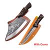 Carbon Steel Kitchen Knives Wooden Handle Cleaver Slicing Knife Hand Forged Blade Butcher Boning Knife Wood Handle Chef Knife